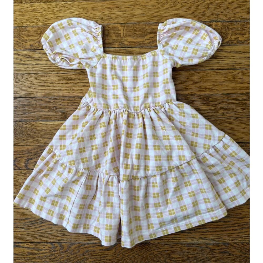 Alice + Ames Girls' Pink Puff Sleeve Dress Size 2